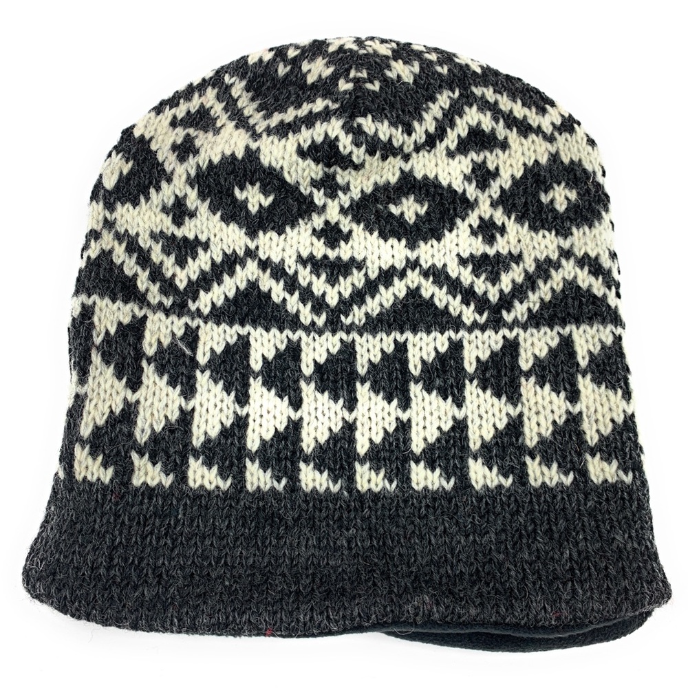 Wool Beanie with Fleece Lining